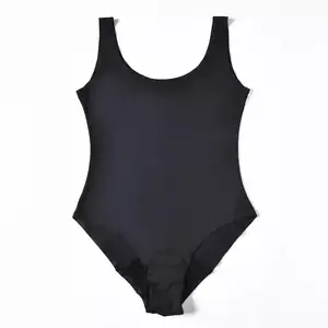 Seamless Swim 4 layer Period Panties High Absorbency Heavy Flow Leakproof Menstrual Swimsuit For Women