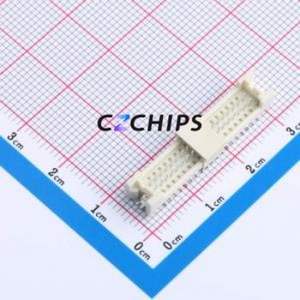 WAFER-DF1.25-38PLB-GYC Wire-to-Board Pin Header SMD,P=1.25mm Connector 2x19P 1.25mm Vertical Mount 38P - Product Image 1