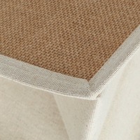 Sacs fourre-tout en jute personnalisés avec logo, poignées en coton, écologiques et réutilisables pour mariages et courses - Fermeture à bouton