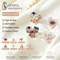 JFRB099-100 Kancing Manset Berlapis Mutiara Unik, Penjepit Dasi, Penutup Kancing Dekoratif untuk Pakaian Wanita, Kemeja