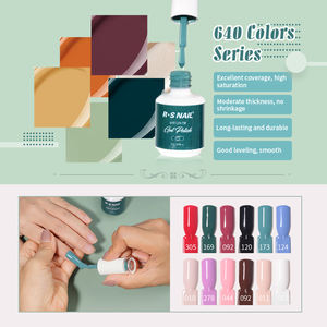 Kit de vernis à ongles semi-permanent UV/LED R S Nail 640 couleurs 15g, trois étapes, sans odeur, séchage rapide, tenue 3-4 semaines, beauté durable - Product Image 4