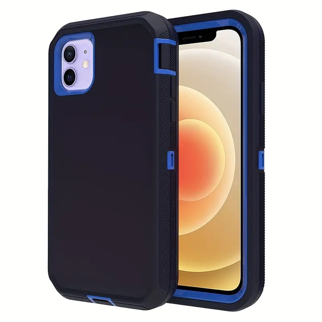 Shockproof Protective Phone Case for IPhone 16 Case Body Rugged Dust Proof 3 Layer Tough Phone Cover for iPhone 15 14 Pro Max