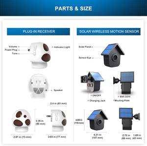 Alıcı uzun son yedek pil DIY güvenlik uyarı sistemi ev ve mülkiyet için güneş enerjisi güvenlik ev Alarm - Product Image 5