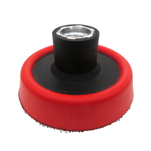 Pexmientas <span class=keywords><strong>3</strong></span> inç 75mm aşındırıcı araçlar parlatma kırmızı cırt cırt M14 köpük parlatıcı yedekleme plaka zımpara disk yedekleme Pad - Product Image 6