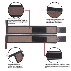 Muñequeras Deportivas para Fitness <span class=keywords><strong>Serie</strong></span> VPG-WL06, Correas de Compresión Ajustables para Hombres y Mujeres, Protección para Entrenamiento de Fuerza, Logotipo XINWEI - Product Image 4