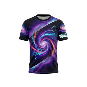 Maglietta personalizzata con rune al neon, nome personalizzato, maglietta unisex per rave, stile stregonesco e occulto - Product Image 2