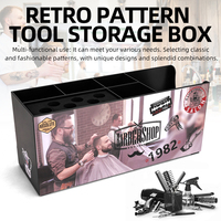 Friseur-Werkzeug-Aufbewahrungsbox Multifunktionale Friseurscheren-Kamm-Bürsten-Halterung für Barbershops und Hairstylisten
