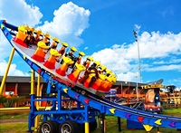 Ovni volant pliable à prix d'usine avec remorque à vendre, manège portable OVNI pour location de carnaval