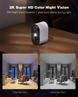 Caméra intelligente sans fil Wi-Fi DK334 UBOX APP 3MP 2K pour intérieur/extérieur, caméra de surveillance, mini caméra