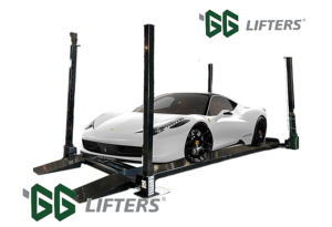 ลิฟต์ยกรถเหล็กสี่เสาสำหรับจอดรถอัตโนมัติ4000กก. ความสามารถในการยกท่อสี่เหลี่ยมออกแบบให้มีน้ำหนักมากขึ้นระบบที่จอดรถ - Product Image 2