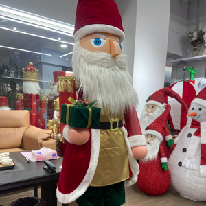 Debout <span class=keywords><strong>grand</strong></span> taille géante grande figurine de Noël en plein air poupée jouets père noël <span class=keywords><strong>casse</strong></span>-<span class=keywords><strong>noisette</strong></span> soldat décoration - Product Image 1