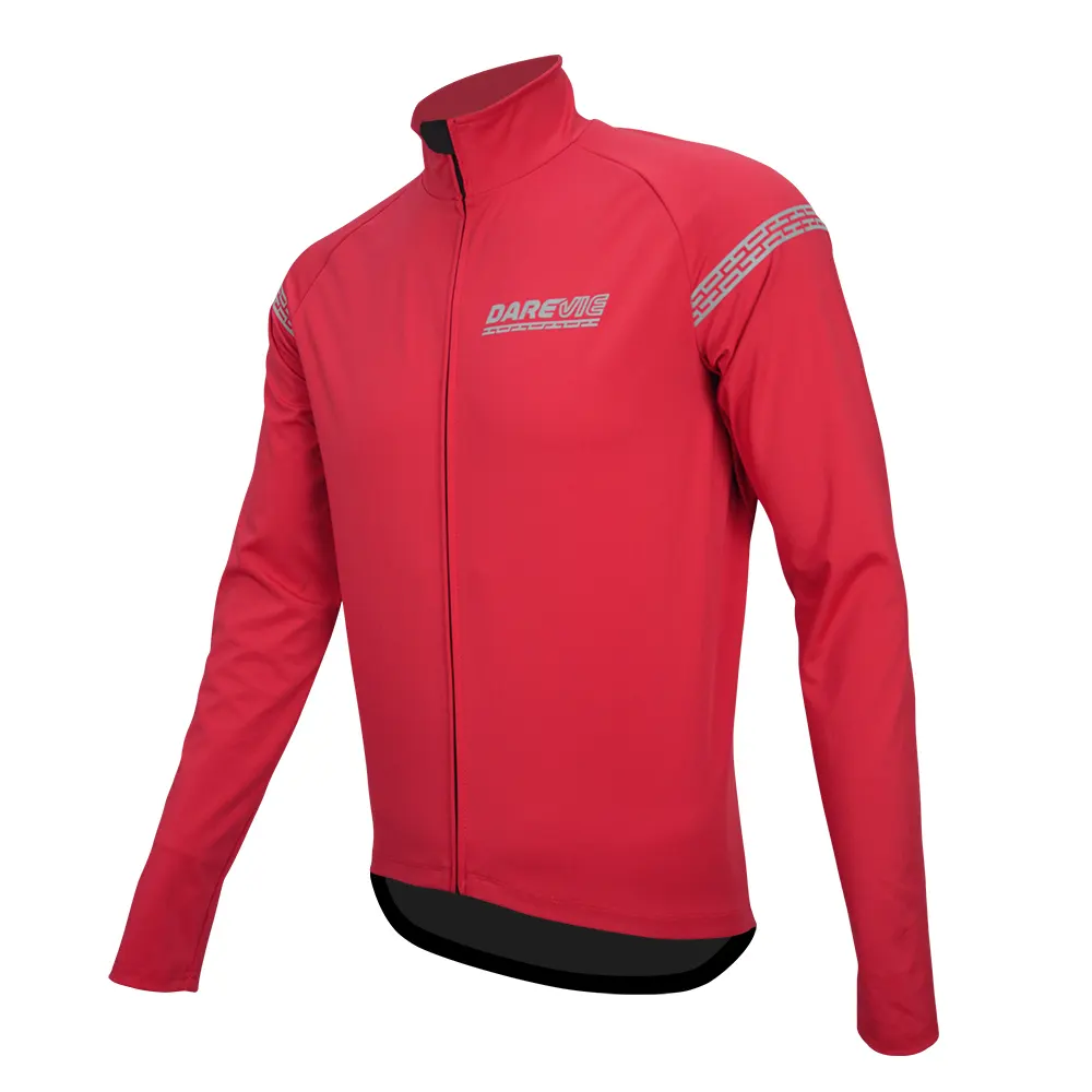 Darevie Custom winter men Warm Reflector 360 degrees Windproof/waterproof Cycling Jacket Bike Long sleeves cycling clothing