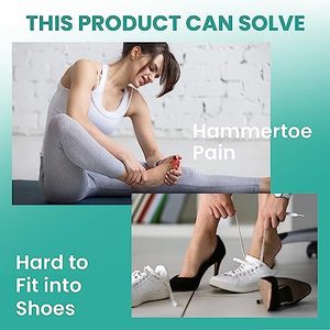 Hammertoe <strong>Corrector</strong> Pack <strong>Toe</strong> Splints Soft Gel <strong>Toe</strong> Straighteners Realign Bent Curled Crooked <strong>Claw</strong> Hammer <strong>Toes</strong> Comfortable Beige - Product Image 6