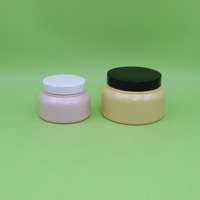 Pot en PET personnalisé avec logo pour crème capillaire, crème corporelle et gommage corporel 250ml 500ml OEM