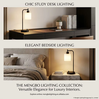Lampe de bureau noire moderne avec alimentation secteur, base E26, double ports USB, abat-jour en verre dépoli, intensité réglable pour chambre d'hôtel et table de chevet