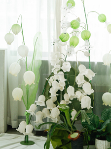 A-151 prix de gros fait à la main grande qualité fleur géante muguet artificielle pour la décoration de mariage et la décoration intérieure - Product Image 5