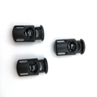 Boucle plastique à ressort multi-matériaux avec bouchon de cordon à un trou pour pistolet à eau peint Serrure de cordon en plastique 7mm sans nickel