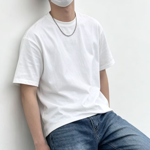 En stock, T-shirt Jorsen OEM avec logo personnalisé, T-shirt pour homme personnalisé multicolores, T-shirt uni en coton lourd 100%, T-shirt vierge - Product Image 5