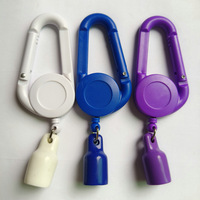Porte-badge rétractable en plastique écologique avec logo personnalisé, étui à rouge à lèvres et étui en silicone pour briquet