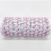 Rouleau de yoga en caoutchouc portable, ferme, en mousse, avec réglage télescopique, design pliable pour les voyages, la maison et les séances d'entraînement en salle de sport