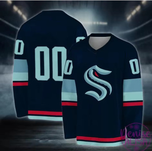 Maglia Sportiva Estiva Traspirante con Stampa Alfabetica, Manica Lunga per Uomo, Jersey da Hockey e Rugby, Taglie Grandi per Adulti - Product Image 3