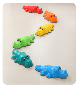 Alligator pour enfants Pierres à pas antidérapantes en plastique Bloc de coordination Jouets sensoriels pour 5 à 7 ans d'intérieur - Product Image 5