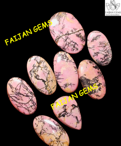 Cabujón de piedras preciosas sueltas de Rodonita rosa, cristal Natural de forma mixta y todos los tamaños para la fabricación de colgantes de joyería - Product Image 6