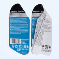 Livret de révélation et de pelage multicouches personnalisé autocollant adhésif pliable à double couche étiquette multicouche pour bouteilles