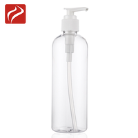 300 Ml Lotion PET Silinder Plastik Pompa Sampo Botol