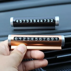 Targa Temporanea per Parcheggio Auto con Numero di Telefono, Adesivi in Alluminio Rotanti, Carta di Parcheggio Temporaneo, Accessori Auto - Product Image 5