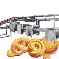 Nouvelle ligne de production entièrement automatique de biscuits, four électrique à économie d'énergie, machine à fabriquer des biscuits à base de farine et de lait pour boulangerie