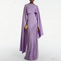 Robe de soirée asymétrique jaune à épaule unique avec cape, coupe ajustée, longueur ras du sol, élégante, personnalisée, avec pompons, pour bal de promo