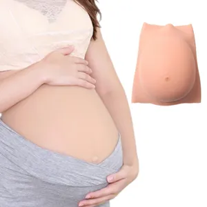 シリコンリアルな妊娠中の腹偽の腹ハロウィンクリスマスコスプレLARPパーティー用品ステージパフォーマンスアクセサリー