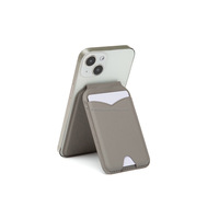 Portefeuille pour cartes Magsafe unisexe de haute qualité, design vintage ouvert, broderie, chaînes, doublure en polyester