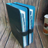 Carnet A5 en cuir à couverture rigide avec logo personnalisé et design en relief |   Agenda de bureau exécutif de 100 feuilles |   Cadeau