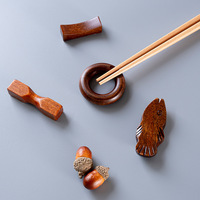 Porte-baguettes en bois séquoia cuillère support baguettes en bois repos pour Table à manger accessoires cadeaux