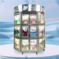 Vente chaude Distributeur automatique de fleurs fraîches personnalisable 24h/24 Boîtier en acier inoxydable Garantie de 12 mois pour les fleuristes