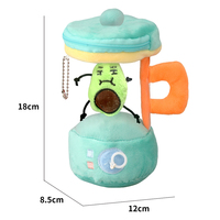 MILI Creative Crazy Juicer Knuffel Speelgoed Trekring Draaiende Fruit Gevulde Pop Zachte Pretend Play Zintuiglijk Speelgoed Kinder Verjaardagscadeau