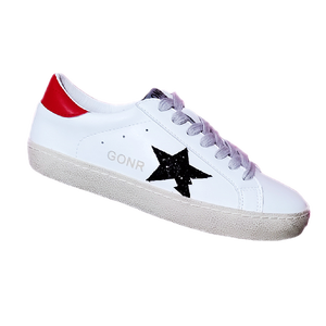 รองเท้าผ้าใบลำลองรุ่น GGBD Golden Shoelaces Goose White Ballstar Deluxe สำหรับผู้ชายและผู้หญิง สีชมพูกลิตเตอร์ ตาข่ายแบบเรียบ พร้อมเชือกผูก - Product Image 6