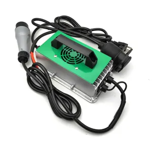 Pengisi daya baterai mobil asam timbal charger Lifepo4 48V pengisi daya mobil Golf