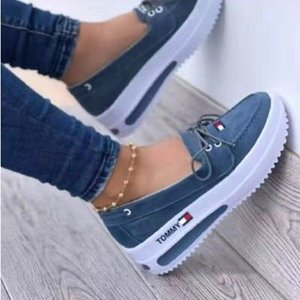 La nuova ultima moda di Design aumenta la suola spessa <span class=keywords><strong>donna</strong></span> Casual <span class=keywords><strong>scarpe</strong></span> taglie forti - Product Image 3