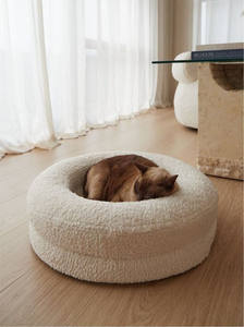 Estera <span class=keywords><strong>de</strong></span> dormir gruesa lavable desmontable transfronteriza patrón sólido terciopelo <span class=keywords><strong>perro</strong></span> grande invierno cama para mascotas casa para perros - Product Image 3