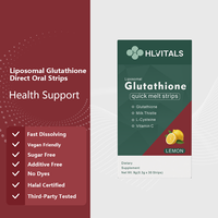 Bandes buccales de glutathion liposomal 9g à dissolution rapide avec vitamine C et chardon-Marie pour le soutien antioxydant et immunitaire