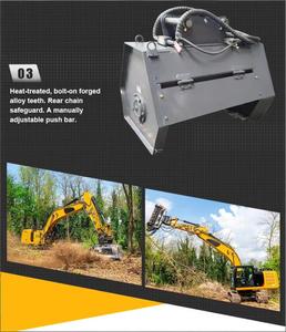 Débroussailleuse hydraulique HXD pour excavatrice, homologuée CE, pour le défrichement professionnel des terres - Product Image 6