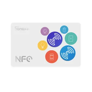 SONOFF NFC etiketi Ntage215 kart akıllı etiketler rozetleri NFC özellikli telefonlar için 540 bayt etiket kişisel otomasyon kısayolları