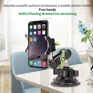 Lanparte Vehicle-mounted Suction Cup Phone Holder For Mobile Phone With Universal Ball Head Arm For Iphone For Car