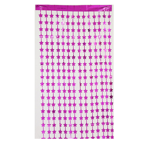 Cortina de flecos de aluminio con forma de estrella de cinco estrellas, cortina de alta calidad, decoración para baby shower, Diwali, cortinas <span class=keywords><strong>tornasol</strong></span> - Product Image 1