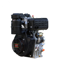 Motor Diésel Monocilíndrico de 16 HP con Arranque Eléctrico 198FAE, Refrigerado por Aire, con Cilindrada de 9L, Nuevo, para Maquinaria Pequeña