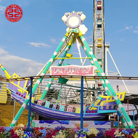 Manège extérieur Électrique Bateau Pirate en Fibre de Verre pour Fêtes Foraines et Parcs d'Attractions, pour la Famille, à Vendre