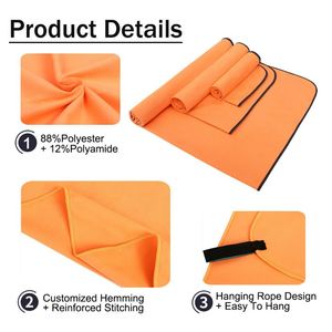 Serviettes de camping super absorbantes, séchage rapide, microfibre, voyage, séchage rapide, ultra douces, compactes, serviettes de sport - Product Image 3